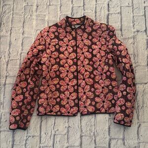 Vintage Elliott Lauren Cotton Floral Jacket Size 10(runs small see measurements)